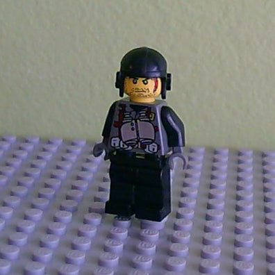 LEGO Minifigure-Digger - Binoculars Torso-Dino Attack-DIN009-Creative Brick Builders